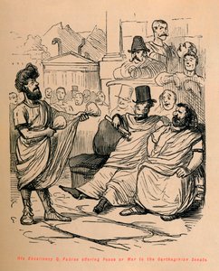Sua Eccellenza Q Fabius offre Pace o Guerra al Senato Cartaginese, 1852