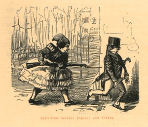 Ostilità tra Inghilterra e Francia, 1897 da John Leech