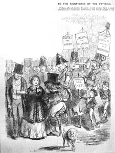 Come poteva apparire la processione dei Chartisti, 1848