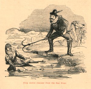 Re Giacomo salvato dal Nuovo Fiume da John Leech