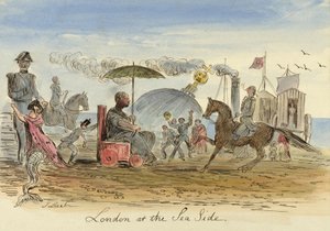 Londra al mare, pub.1844 da John Leech
