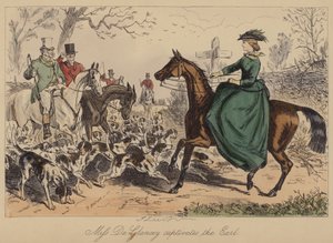 Miss De Glancey cattura il conte da John Leech