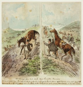 Mr. Briggs esce con i Brighton Harriers da John Leech