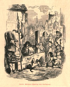 Perkin Warbeck legge la sua confessione, 1897 da John Leech