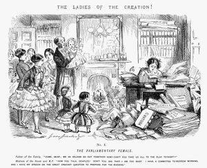 La donna parlamentare, 1850 da John Leech