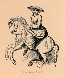 La moglie di Bath, c1860 da John Leech