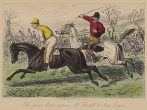 La grande partita tra Mr Flintoff e Jack Rogers da John Leech
