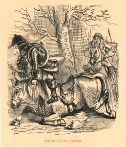 Guglielmo III a caccia, 1897 da John Leech