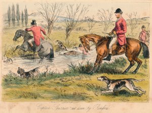 Capitano Spurrier abbattuto da Romford, 1865 da John Leech and Hablot Knight Browne