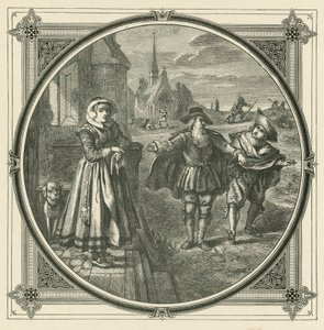Con cani riluttanti è difficile catturare lepri (incisione) da John Leighton