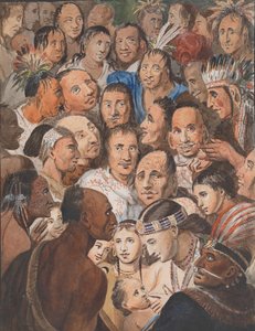 Tableau di volti indiani, 1811-ca. 1813