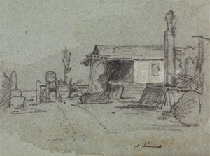 Scena in Edgware Road, Londra da John Linnell
