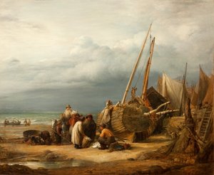 Veduta della costa a Hastings da John Linnell