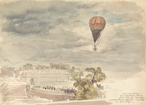Ascesa del Pallone da Burlington House, Piccadilly, dalla Finestra di Mr. B. Palmer