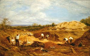 Le cave di ghiaia di Kensington da John Linnell