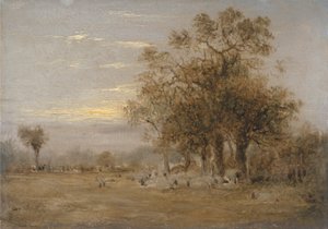 Pecore al Pascolo da John Linnell