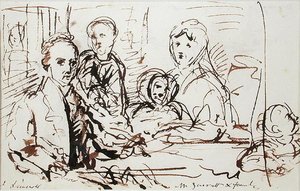 William Albin Garratt e famiglia, c.1830