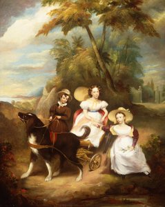 Ritratto di gruppo di tre bambini da John Livingstone
