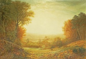 Sulla brughiera di Hampstead nel 1862 o Quando il sole in splendore svanisce, 1862 da John MacWhirter