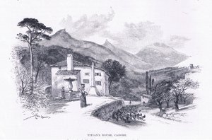 Casa di Tiziano, Cadore, da The Magazine of Art 1893, Cassell and Company da John MacWhirter