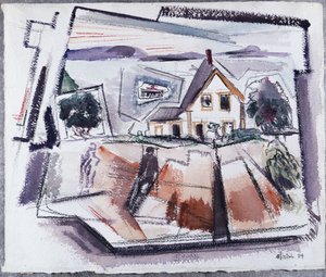 Deer Isle, Stonington, n. 10, Maine (acquerello e matita su carta) da John Marin