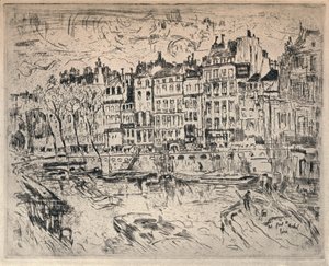 Vicino al Pont St Michel, 1915 da John Marin