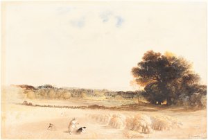 Spigolatrici nel campo di grano da John Martin