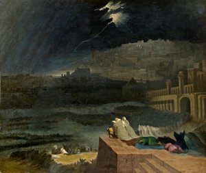 Pentimento di Ninive, c.1840 da John Martin