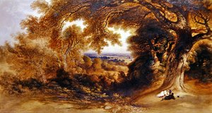 Vista vicino a Pembroke Lodge, Richmond Park da John Martin