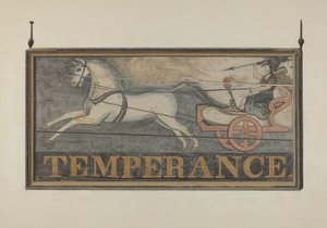 Insegna della taverna: Temperanza, c. 1940 da John Matulis