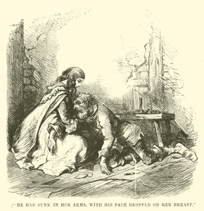 Illustrazione per Una storia tra due città di Charles Dickens da John McLenan