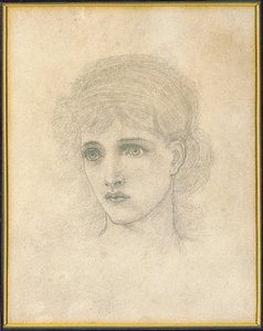 Testa di una Donna da John Melhuish Strudwick