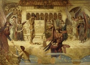 Le mura della casa di Dio da John Melhuish Strudwick