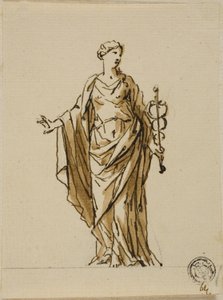 Figura allegorica in piedi con caduceo (Pace?) da John Michael Rysbrack