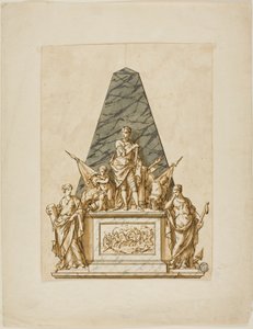 Progetto non eseguito per il monumento al primo duca di Marlborough da John Michael Rysbrack