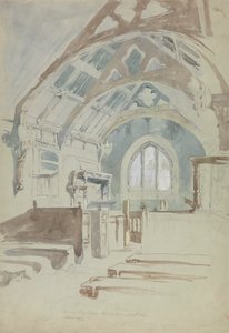 Interno della Cappella di Rag, Residenza di Sir Robert Vaugn, Galles del Nord