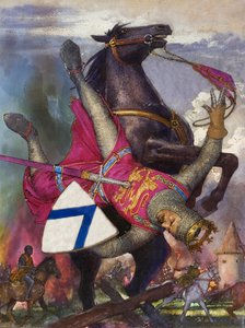 La caduta di Guglielmo il Conquistatore (gouache su carta) da John Millar Watt