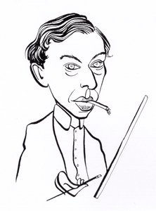 Ernst Ludwig Kirchner, caricatura da John Minnion