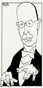 Prokofiev con le mani in bilico sulla tastiera di John Minnion da John Minnion