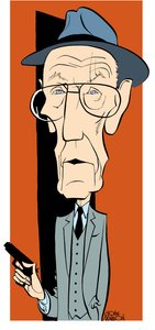 William S Burroughs, caricatura di John Minnion da John Minnion