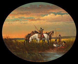 Una sosta nella prateria per una fumata, c.1870 da John Mix Stanley