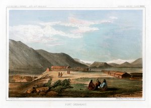 Forte Okinakane, USA, 1856 da John Mix Stanley