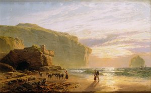 Al largo della costa della Cornovaglia, o Trebariwith Strand da John Mogford