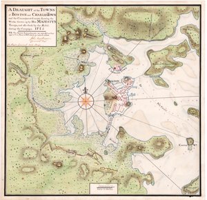 Mappa di Boston di Montresor da John Montresor