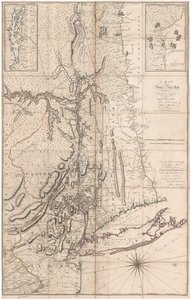Mappa della provincia di New York... di Capitano Montresor da John Montresor
