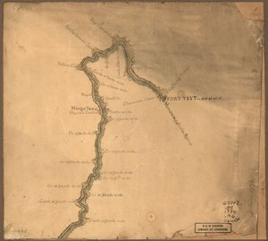 (Mappa del fiume Ohio da Fort Pitt. LOC gm71002315