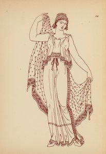 Costume femminile greco antico da John Moyr Smith