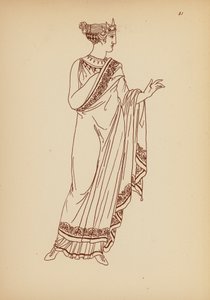 Costume femminile greco antico da John Moyr Smith