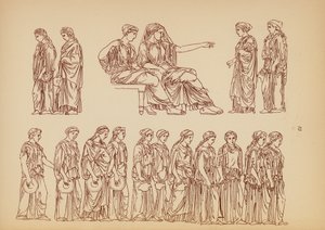Costume femminile greco antico da John Moyr Smith