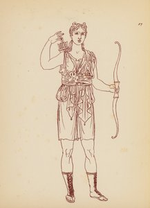 Costume femminile greco antico da John Moyr Smith